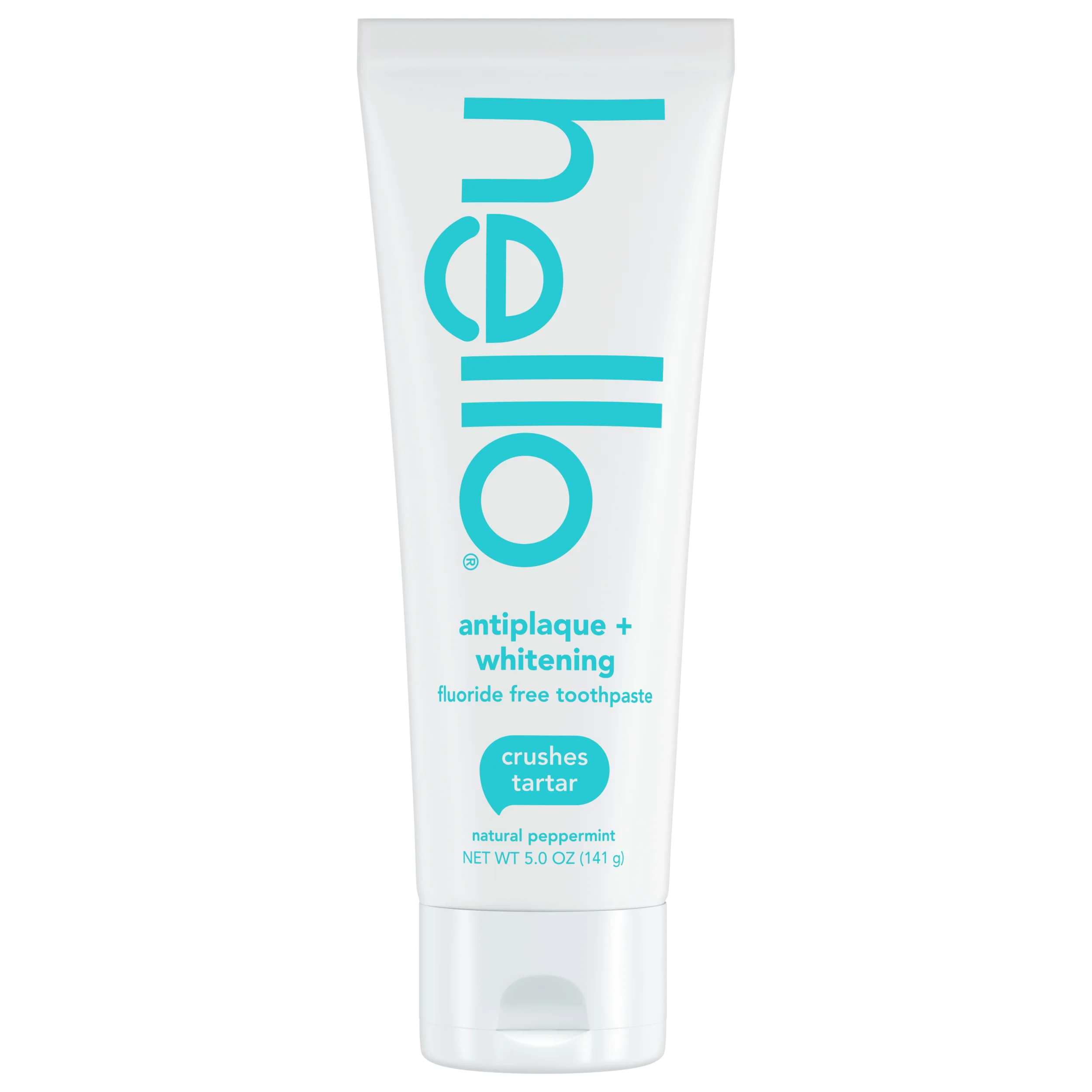 Hello Antiplaque + Whitening Fluoride Free Toothpaste, Natural Peppermint 5.0 oz