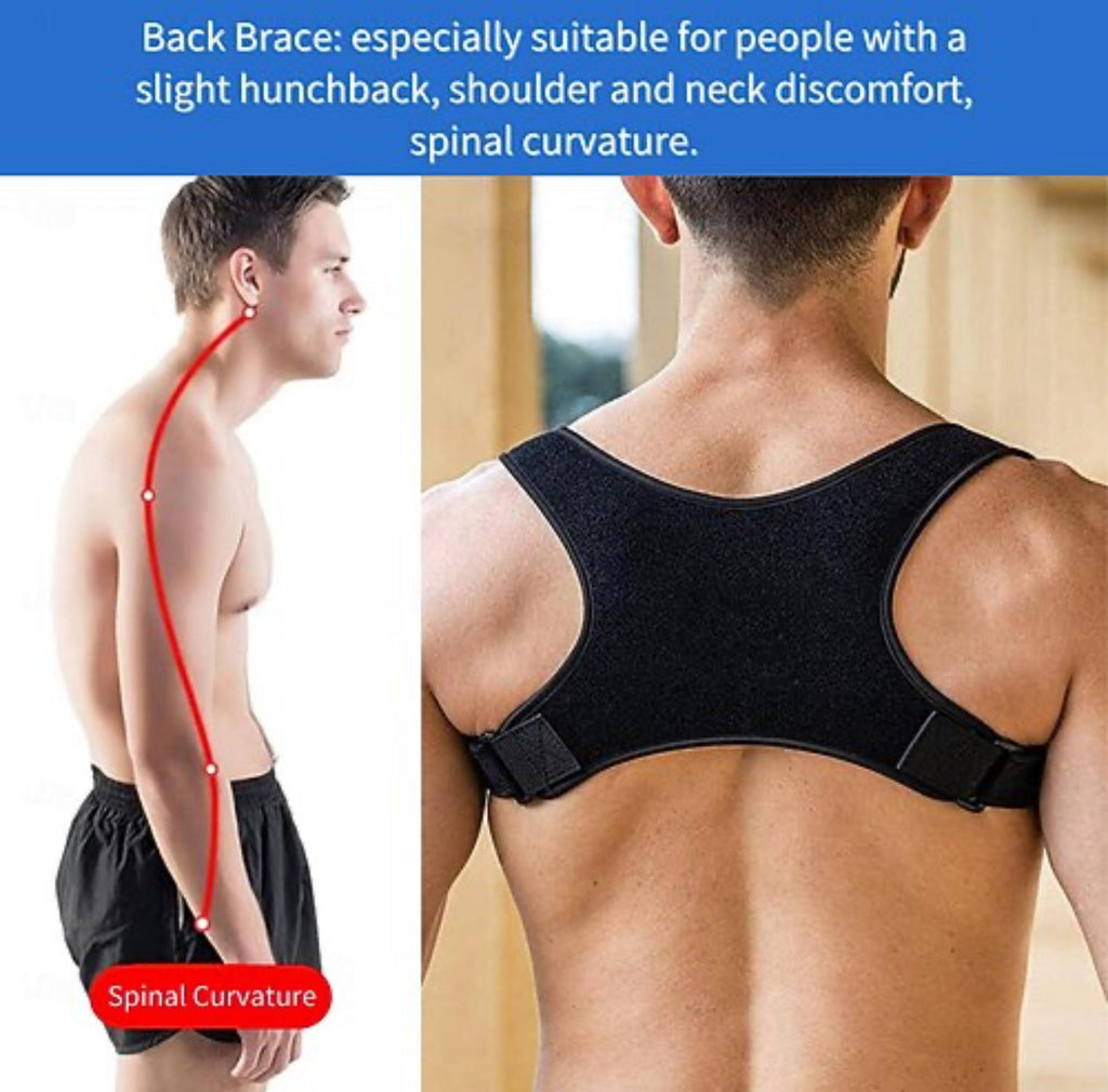 Posture Corrector for Men & Women — Adjustable Back Brace